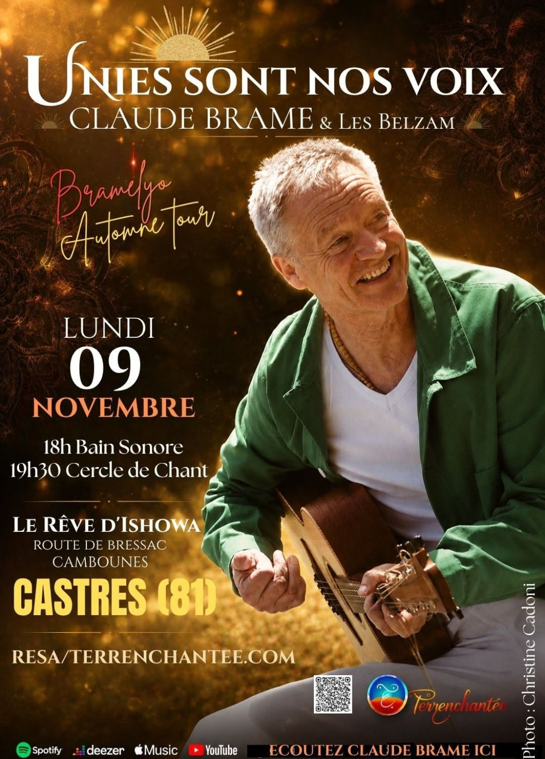Claude BRAME et Les Belzam en concert : 🍂Bramelyo Automne Tour 🍁